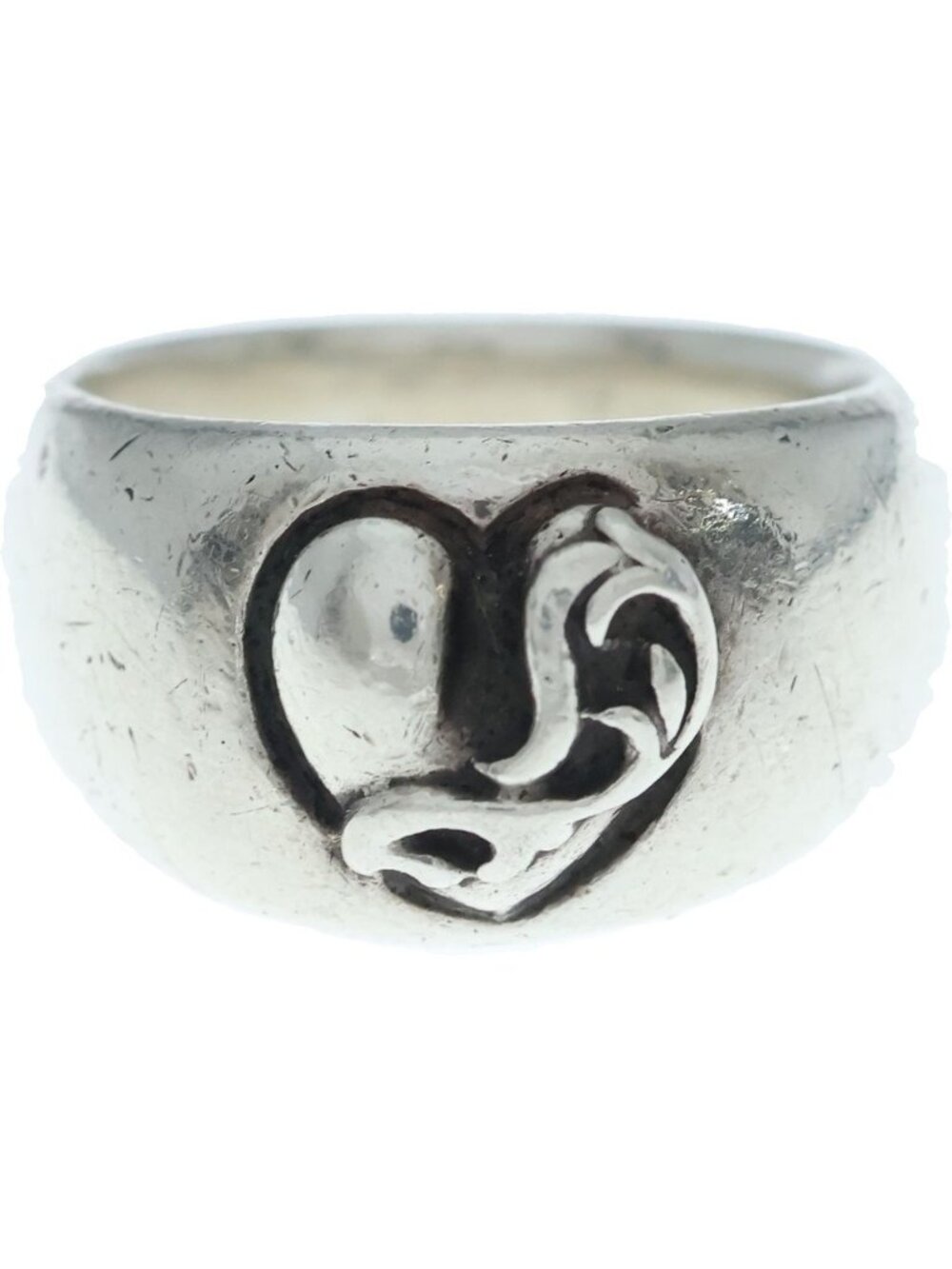 Chrome Heart in Band Ring Silver